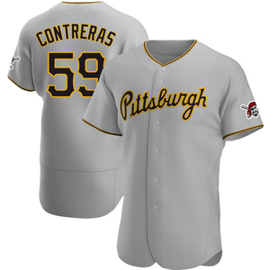 Black Alternate Home Team Issued Roansy Contreras #59 Jersey